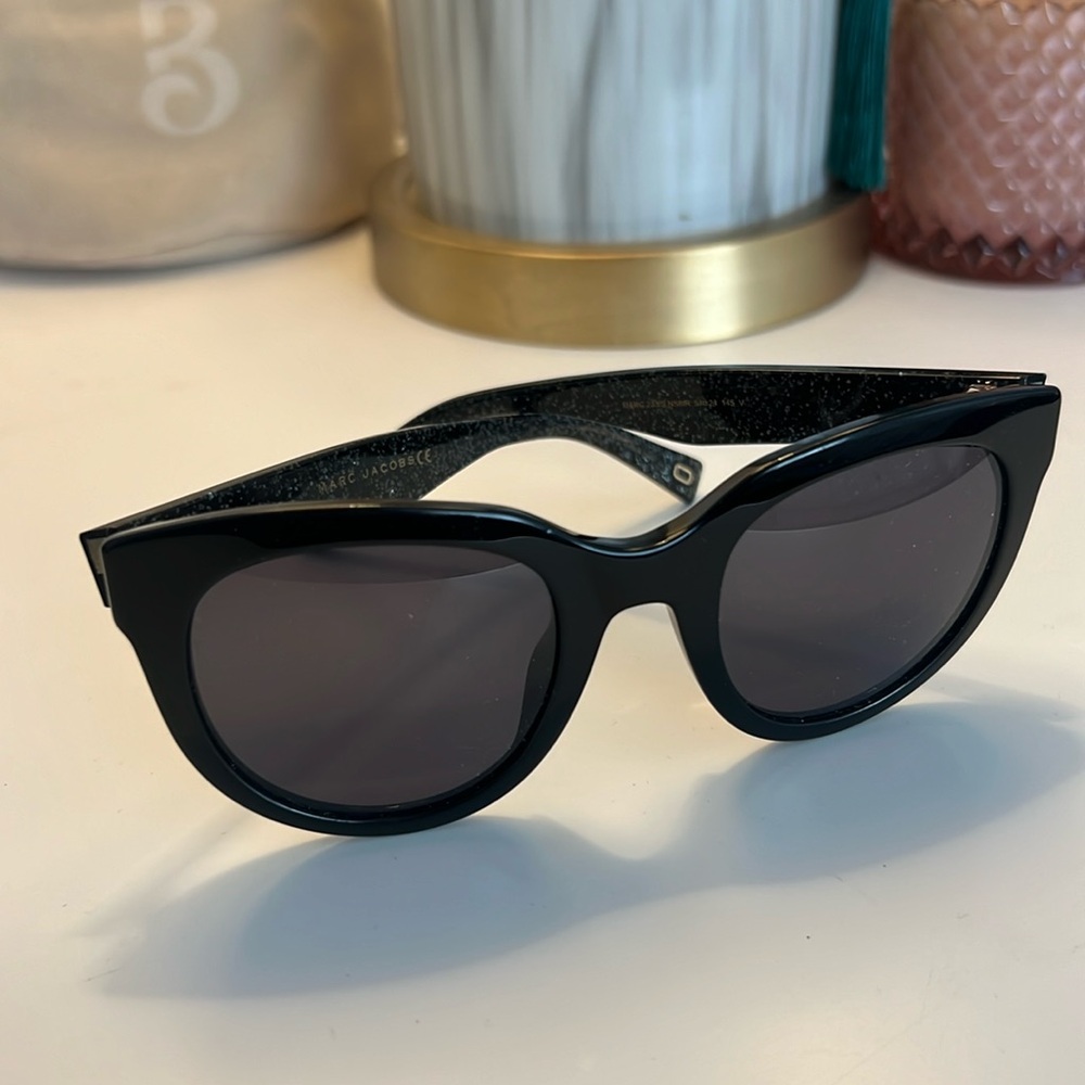 Marc Jacobs black glitter sunglasses